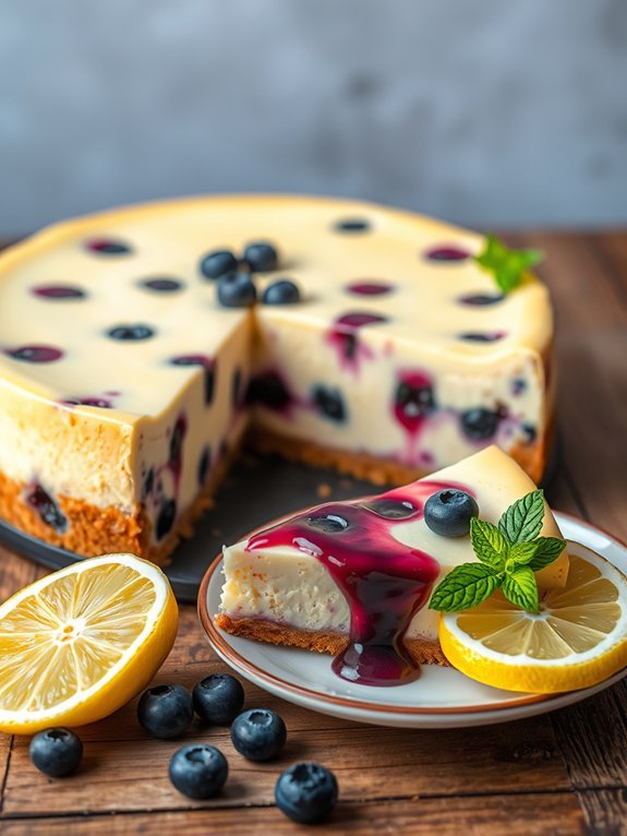 10 Irresistibly Decadent Cheesecake Recipes You'll Adore 5 lemon blueberry flavored cheesecake