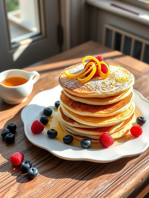 lemon flavored ricotta pancakes recipe