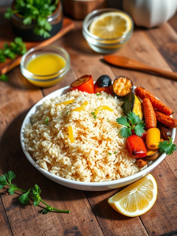 lemon garlic rice recipe