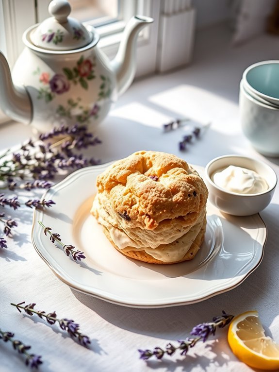 lemon lavender flavored pastries