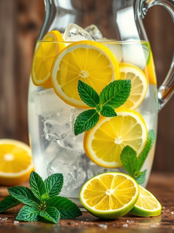 12 Refreshing DIY Flavored Water Recipes You Can Make at Home 2 lemon lime flavor explosion