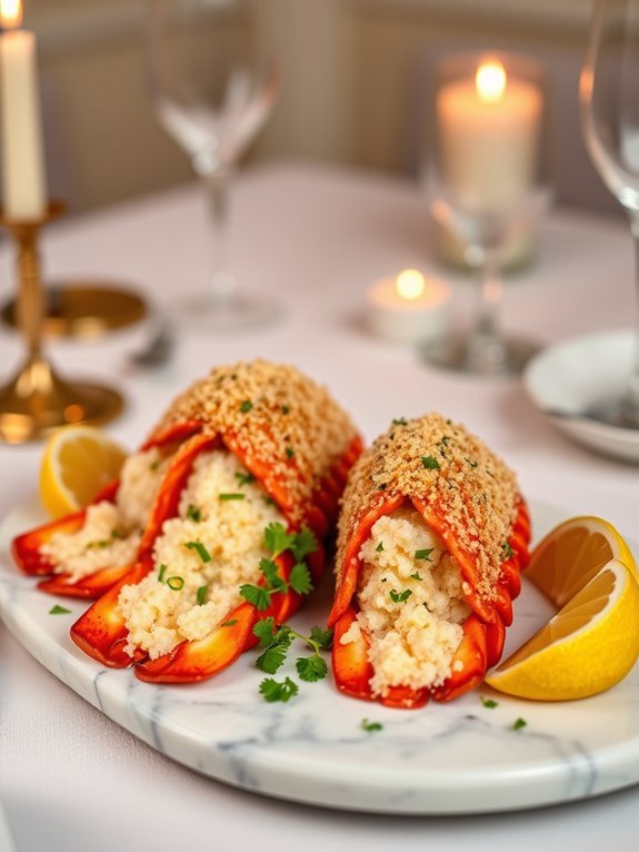 lobster tails with parmesan