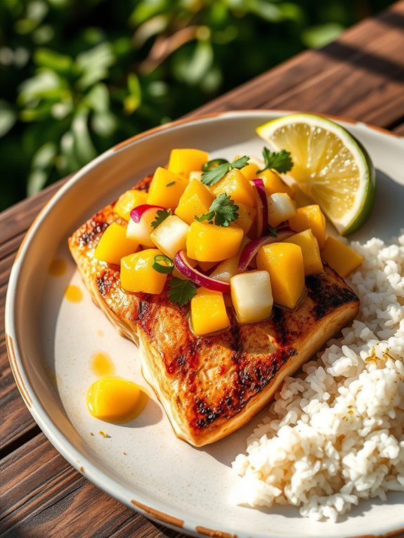 12 Delicious Grilled Seafood Recipes You Need to Try 8 mahi mahi with mango salsa