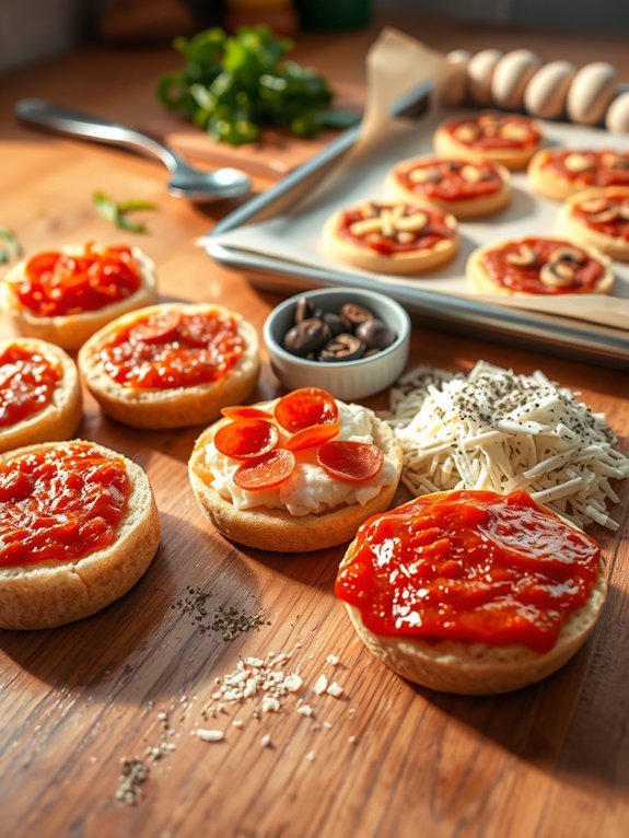 make your own pizzas