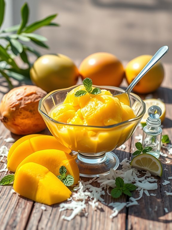 12 Delicious Homemade Ice Cream Recipes You Can Easily Make 8 mango and coconut dessert
