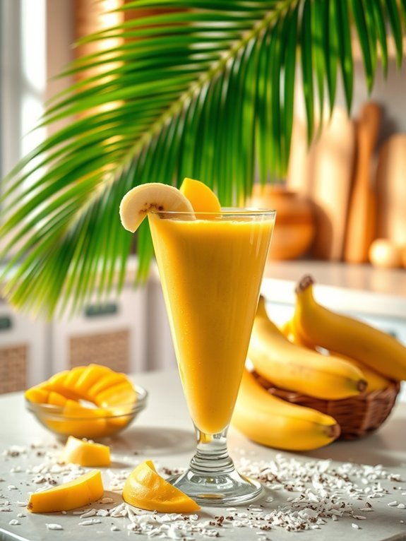 12 Nutritious Smoothie Recipes for a Healthy Start to Your Day 4 mango banana tropical smoothie
