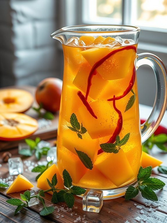 12 Refreshing DIY Flavored Water Recipes You Can Make at Home 12 mango chili flavor infusion