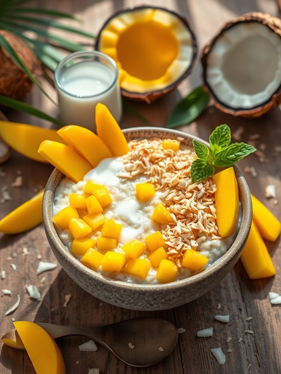 20 Quick and Easy Oatmeal Recipes for a Healthy Breakfast 10 mango coconut flavored oats