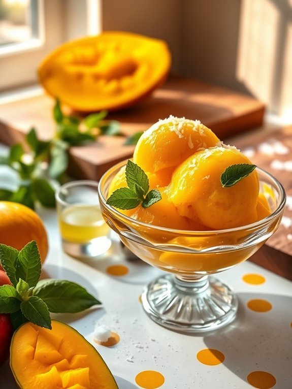 15 Delicious Fruit Desserts to Satisfy Your Sweet Tooth 5 mango flavored frozen dessert