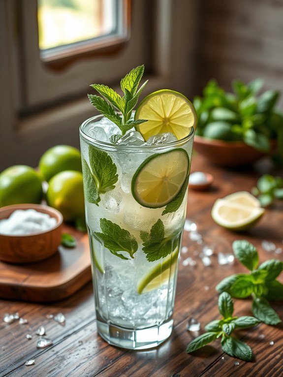 minty cocktail summer delight