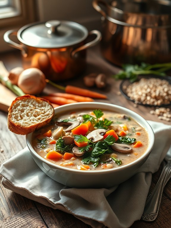 10 Easy One-Pot Vegan Soup Recipes You Can Make at Home 10 mushroom and barley soup