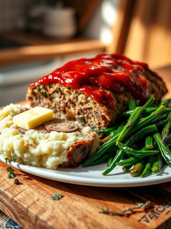 mushroom onion meatloaf recipe