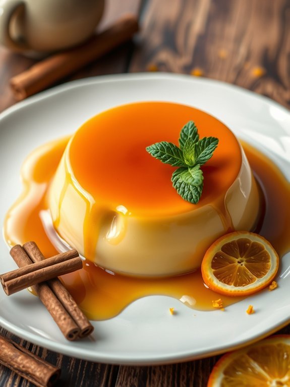 naples style caramel custard dessert