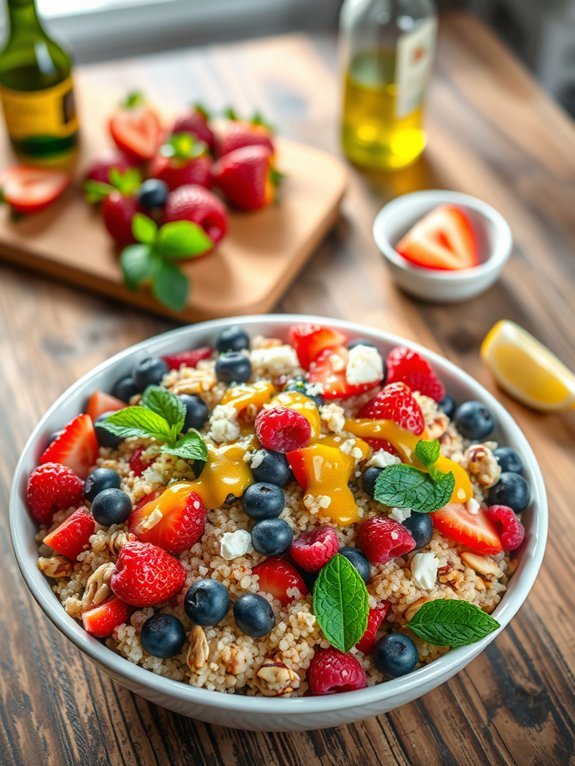 10 Delicious and Healthy Recipes Using Fresh Berries 8 nourishing berry quinoa salad