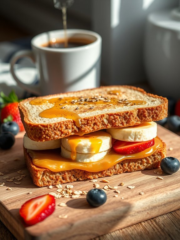 nut butter banana sandwich