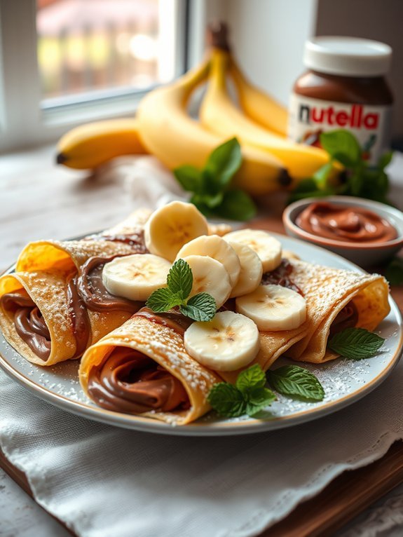 12 Delicious Sweet and Savory Crepe Recipes You Can Easily Make at Home 2 nutella banana sweet crepes
