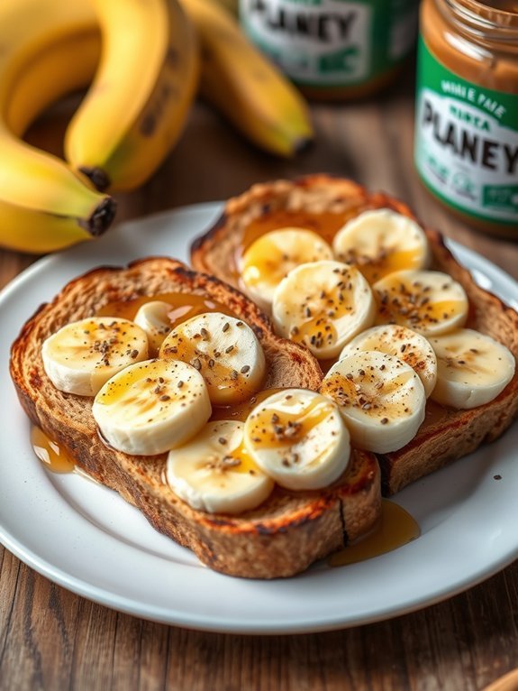 10 Quick and Easy Breakfast Recipes for Busy Mornings 8 nutritious banana peanut toast