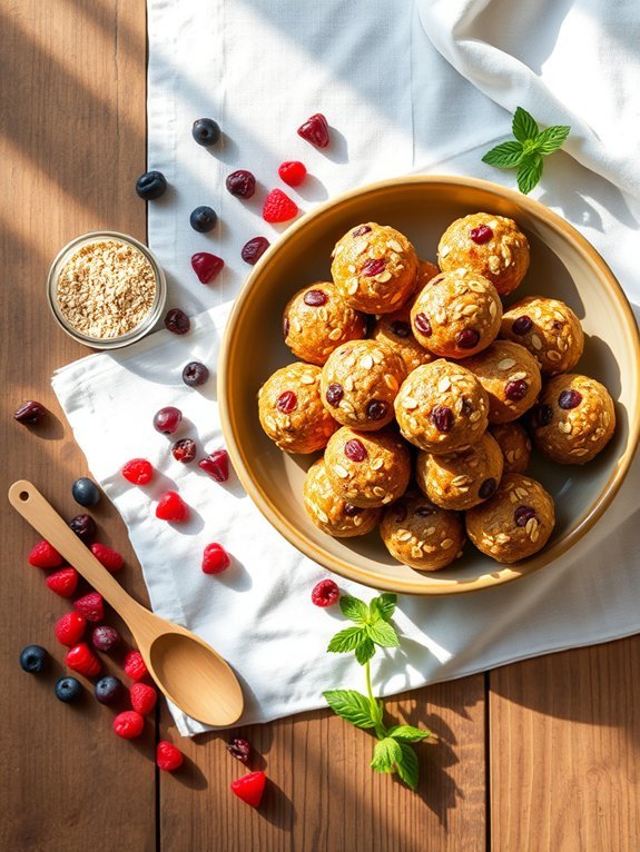 12 Healthy and Tasty Energy Ball Recipes for Boosting Your Energy 7 nutritious berry oat snacks