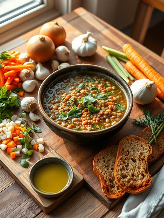 10 Affordable High-Protein Meals to Fuel Your Budget-Friendly Diet 3 nutritious lentil spinach soup