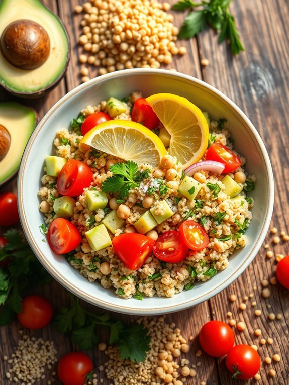 12 Delicious and Healthy Lunch Box Ideas for Adults 2 nutritious quinoa chickpea salad