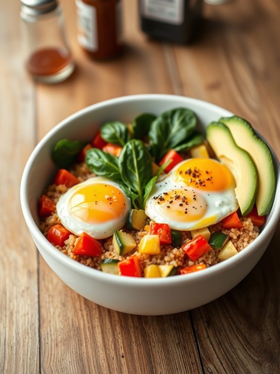 10 High-Protein Breakfast Ideas to Fuel Your Morning 7 nutritious quinoa vegetable bowl