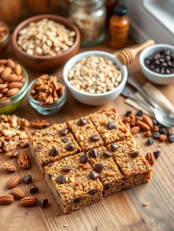 Top 10 Easy Homemade Granola Bar Recipes for Healthy Snacking 3 nutty chocolate chip bars