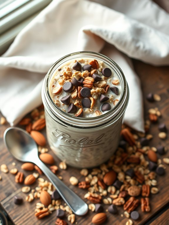 15 Delicious Overnight Oats Recipes for Easy Meal Prep 13 nutty chocolate chip oats