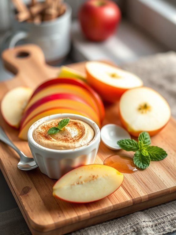 nutty dip with fruit