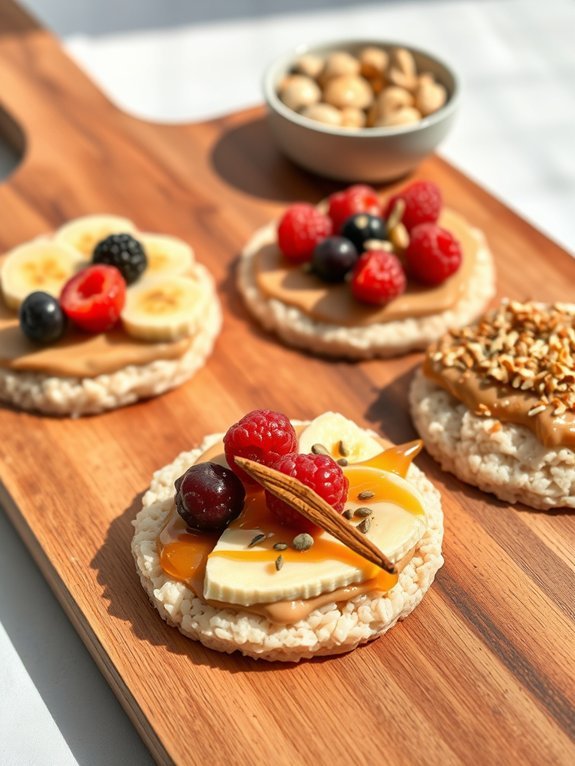 nutty rice cake snack