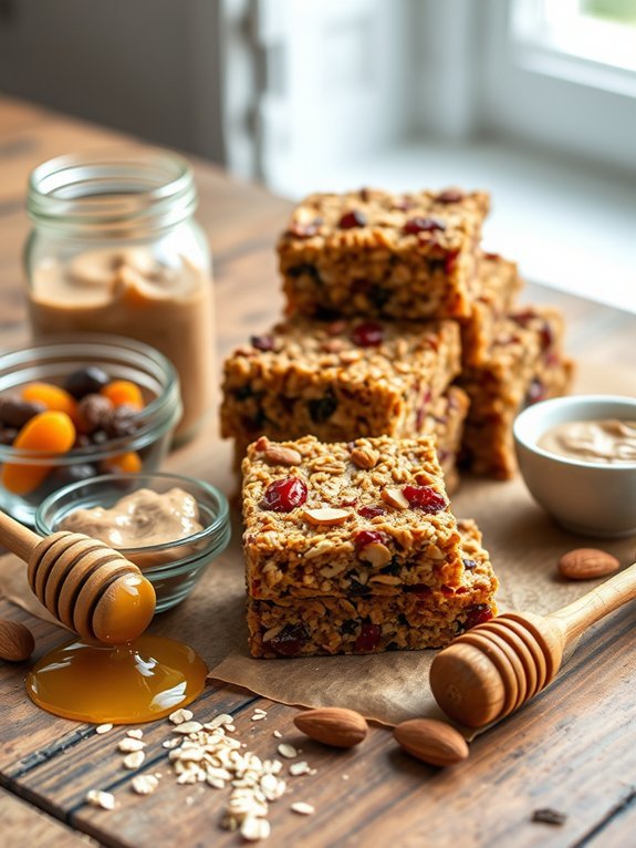 15 Easy and Delicious Homemade Granola Bar Recipes for Healthy Snacking 2 oatmeal honey granola bars