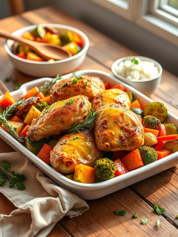 12 Affordable Family Dinner Ideas for Budget-Conscious Meals 6 oven roasted chicken with veggies