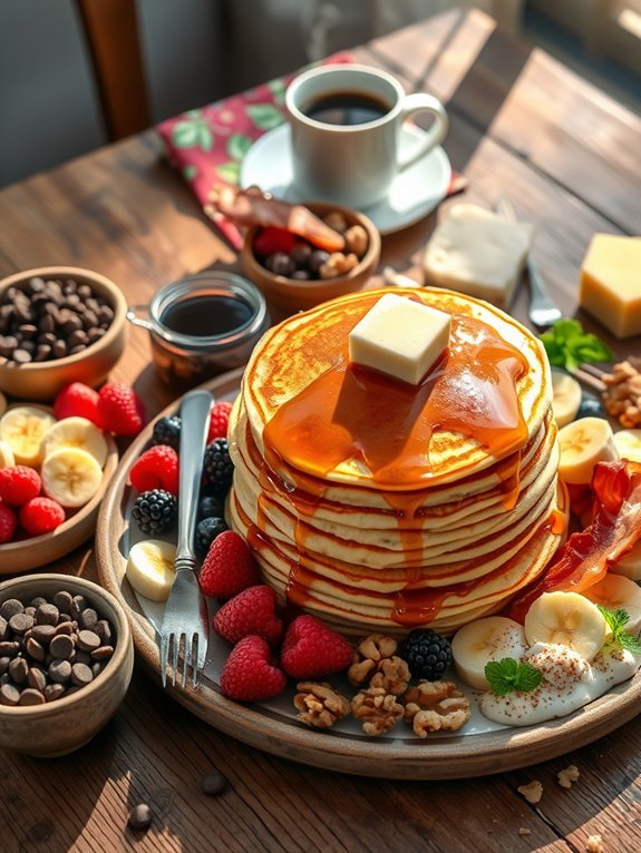 pancakes served as dinner