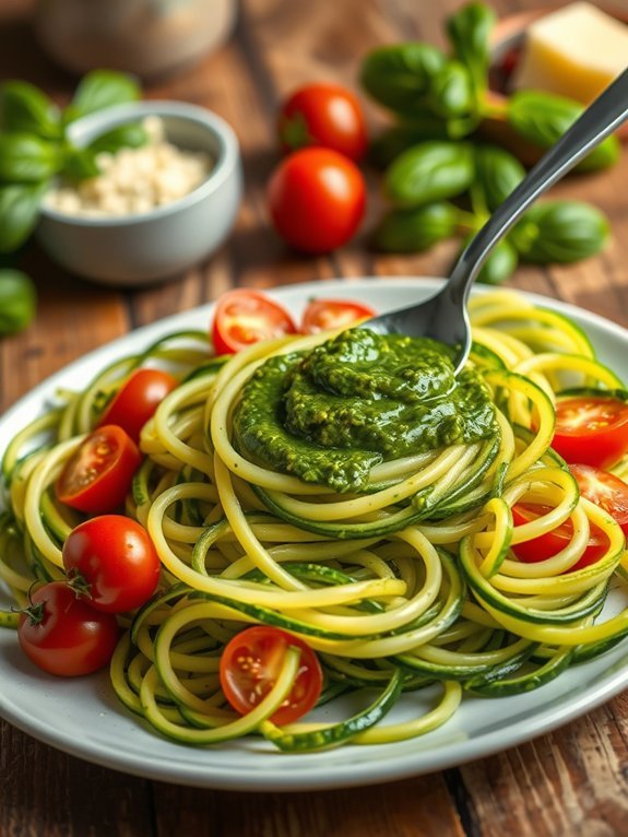 pasta alternative with pesto