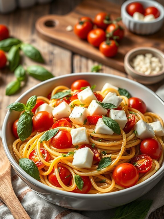 20 Delicious Pasta Recipes to Savor Tonight 21 pasta with basil and mozzarella