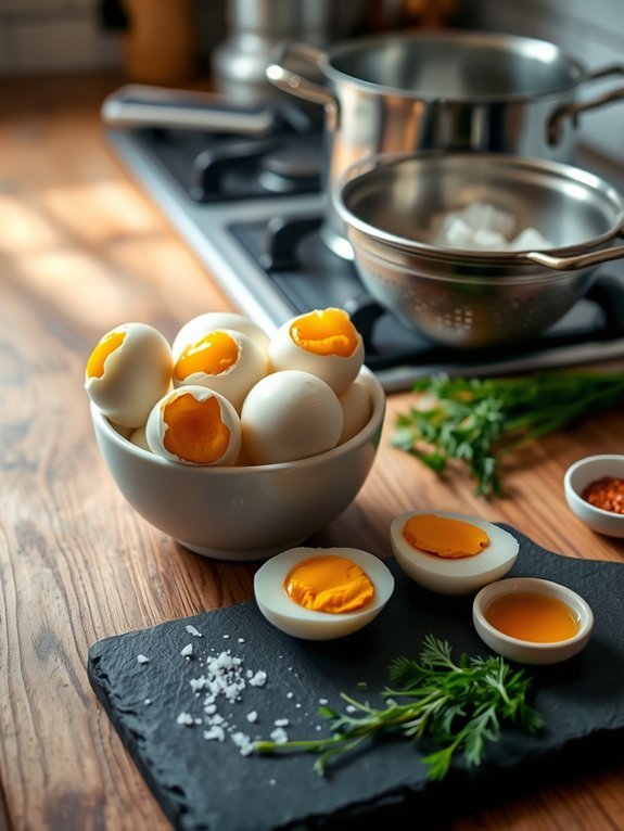 perfectly cooked egg delicacies