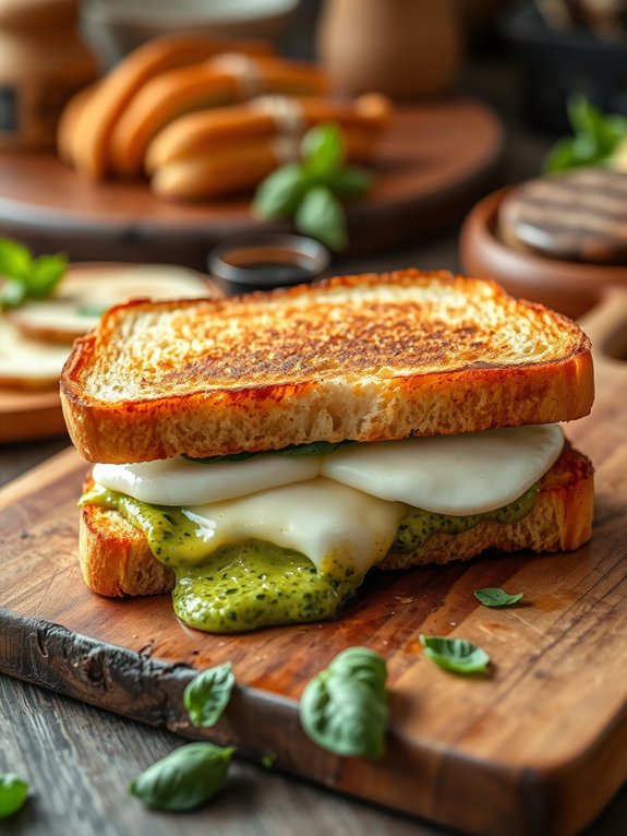 12 Irresistible Grilled Cheese Sandwich Recipes You Need to Try 5 pesto mozzarella grilled cheese