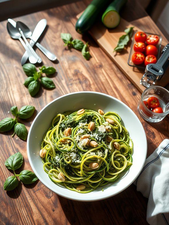 15 Delicious Keto Recipes to Satisfy Your Cravings Without Carbs 2 pesto zucchini noodles recipe