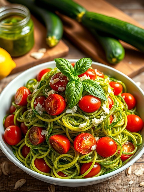 10 Delicious Summer Recipes Featuring Fresh Seasonal Produce 4 pesto zucchini noodles recipe