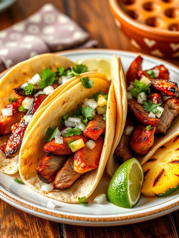 pork tacos with pineapple