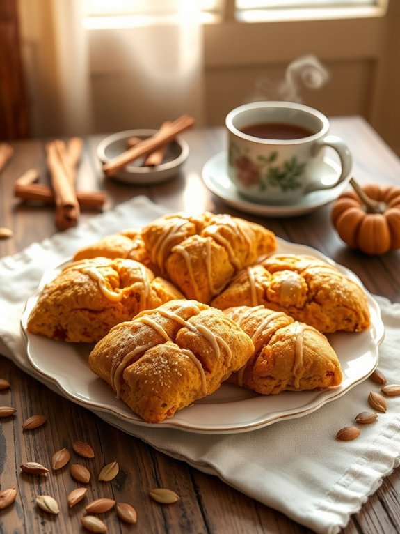 pumpkin spice flavored scones