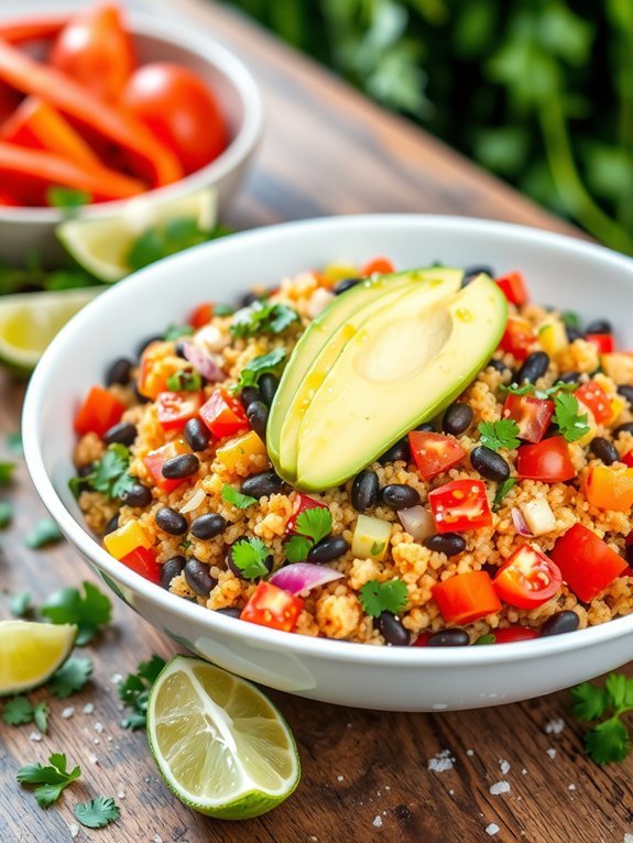 quinoa salad with lime