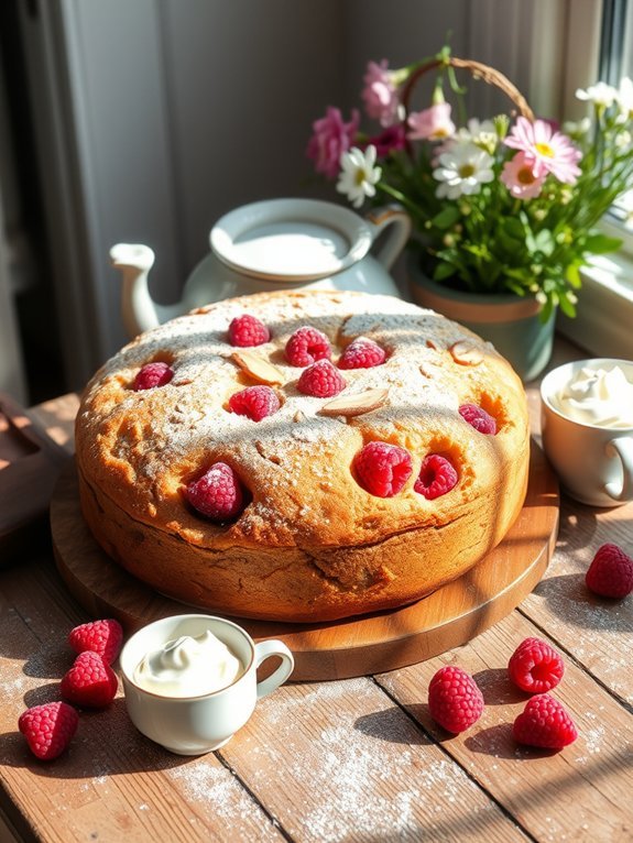 12 Impressive Easter Brunch Ideas to Delight Your Guests 13 raspberry almond coffee cake