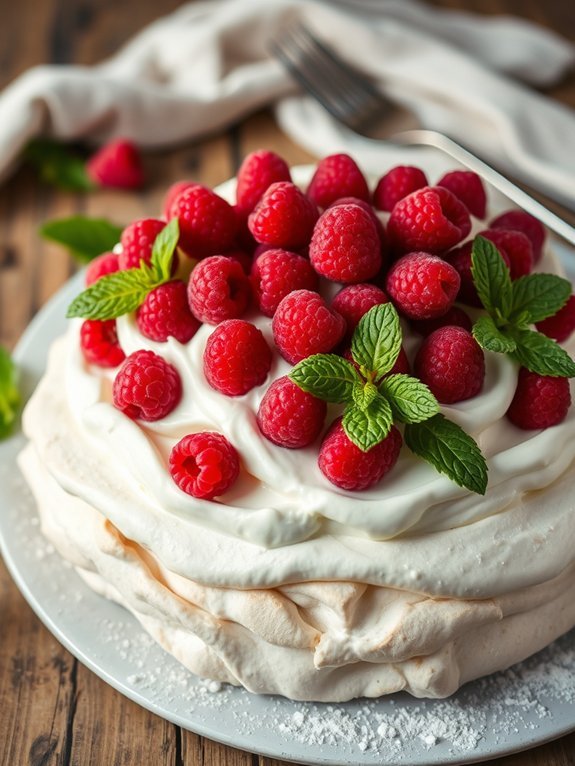 15 Delicious Seasonal Fruit Desserts to Savor All Year Round 10 raspberry topped meringue dessert