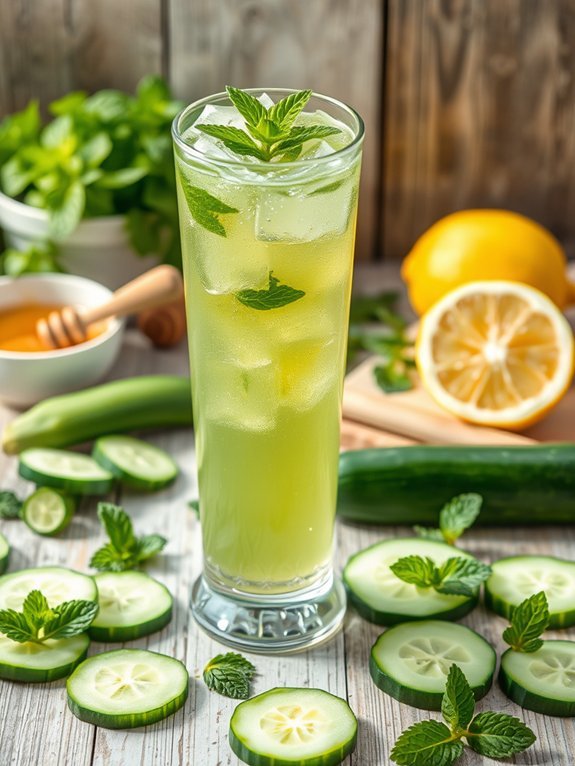 10 Delicious Juicing Recipes for a Healthier Lifestyle 8 refreshing cucumber mint beverage