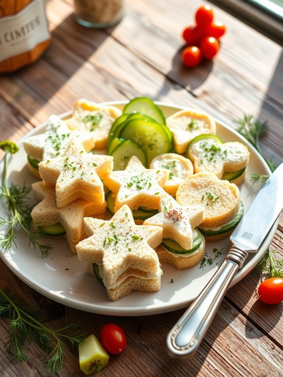 refreshing cucumber tea sandwiches