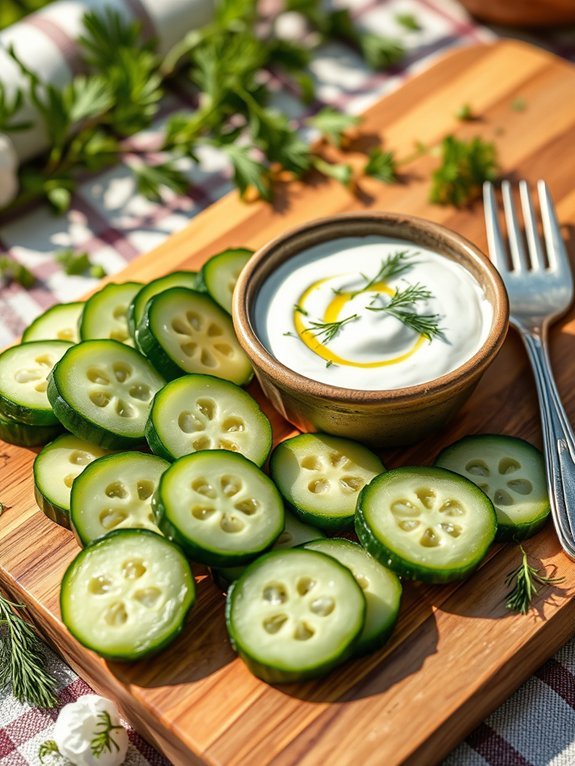 15 Energizing Fresh Vegetable Snacks to Boost Your Energy 3 refreshing cucumber tzatziki snack