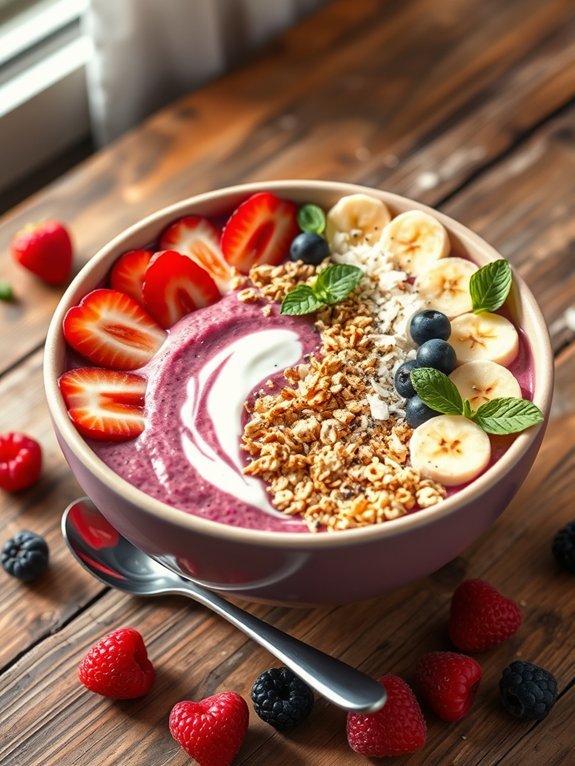10 Quick and Easy Breakfast Recipes for Busy Mornings 5 refreshing fruit smoothie bowl