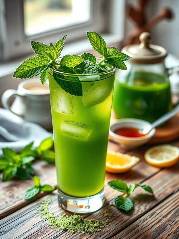 refreshing herbal green tea