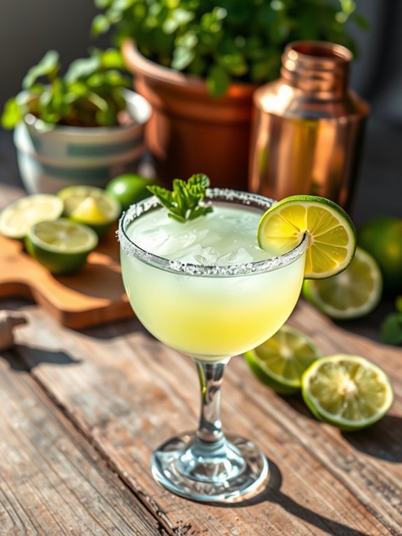 refreshing lime and tequila