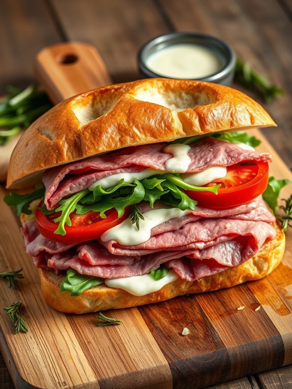 12 Irresistible Sandwich Recipes You'll Love to Make Over and Over 7 roast beef with aioli
